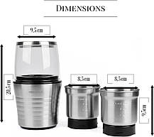 Електрична кавомолка, Подрібнює кавові зерна, спеції, трави, горіхи, крупи, Amazon, Німеччина, фото 2