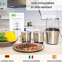 Електрична кавомолка, Подрібнює кавові зерна, спеції, трави, горіхи, крупи, Amazon, Німеччина, фото 3