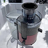 Соковитискач відцентровий Zepline 0,6 л з нержавіючої сталі, побутовий потужний соковитискач 3000W, фото 3