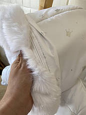 Зимовий дитячий теплий комбінезон з пінетками та рукавичками для новонароджених розмір 80, фото 5