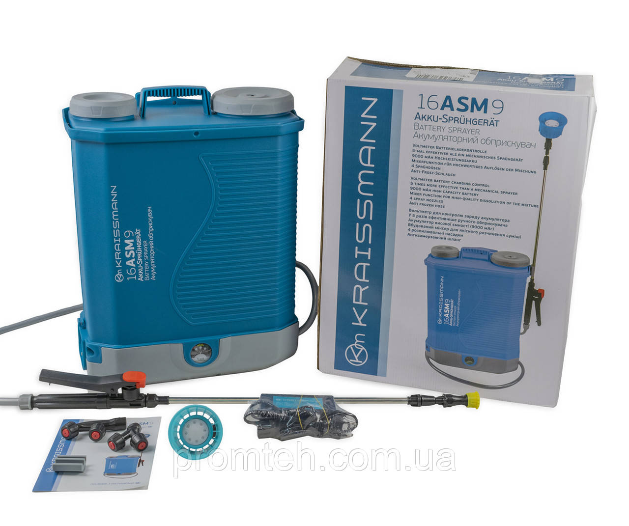 Обприскувач акумуляторний KRAISSMANN 16 ASM 9