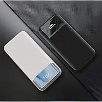 Power Bank - Портативна батарея 10.000 mAh. білий - GP-10WQC швидка зарядка 22.5W GRUNHELM, фото 5