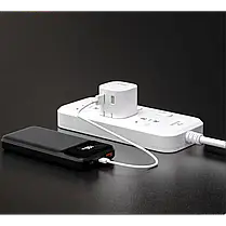 Power Bank - Портативна батарея 10.000 mAh. білий - GP-10WQC швидка зарядка 22.5W GRUNHELM, фото 6