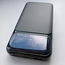 Power Bank - Портативна батарея 10.000 mAh. чорний - GP-10BQC швидка зарядка 22.5W GRUNHELM, фото 3