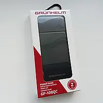 Power Bank - Портативна батарея 10.000 mAh. чорний - GP-10BQC швидка зарядка 22.5W GRUNHELM, фото 5