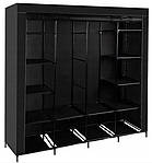 Шафа для одягу текстильний ISO Trade XXL 175 x 170 x 45 см складана, фото 2