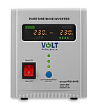 Гібридний ДБЖ/інвертор Volt Polska SINUS PRO 800 E 12/230V 500/800W (3SP080012E) для котла, фото 3
