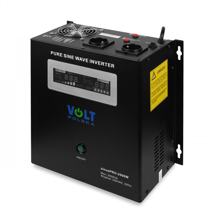 Гібридний ДБЖ/інвертор Volt Polska SINUS PRO 2500 W 24/230V 1800/2500W (3SP250024W)