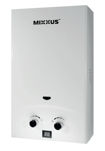 Газова колонка MIXXUS димохідна GWH-0112 BASIC WHITE 12 л біла
