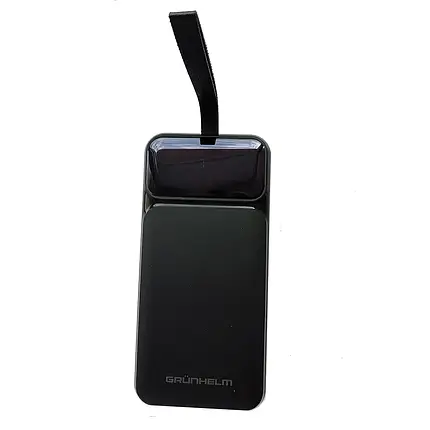 Power Bank - Портативна батарея 30.000 mAh. чорний - GP-30BQC. швидка зарядка 22.5W GRUNHELM, фото 1
