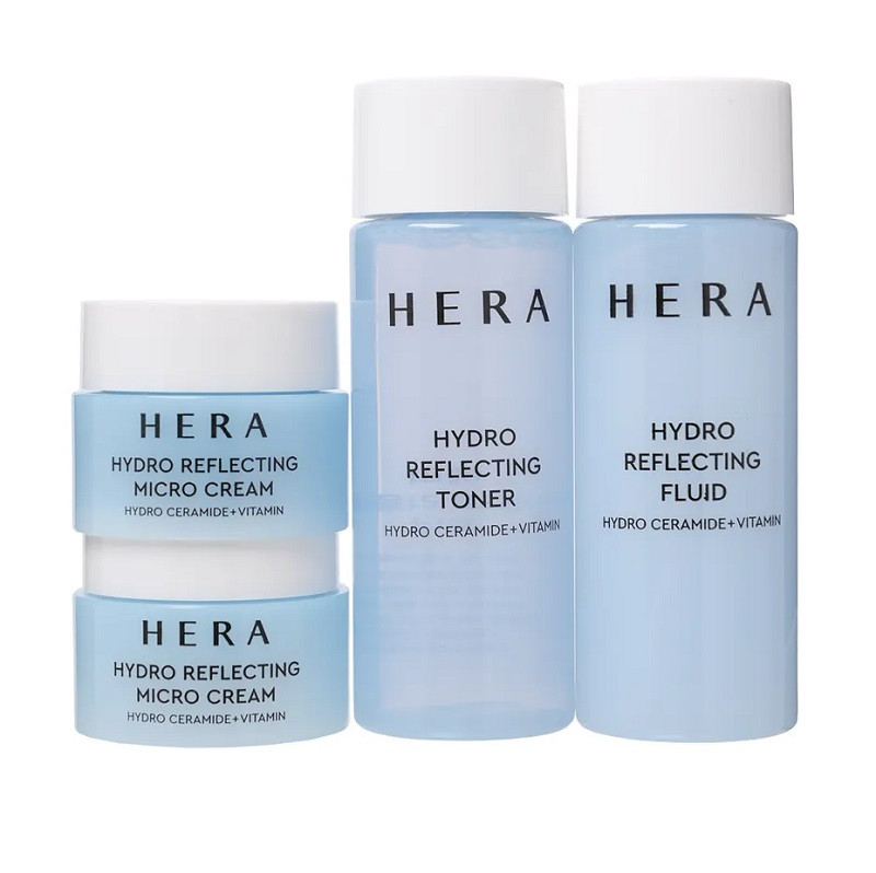 Набір зволожуючих мініатюр Hera Hydro Reflecting Sample Kit Hydro Ceramide + Vitamin 4 од., фото 1
