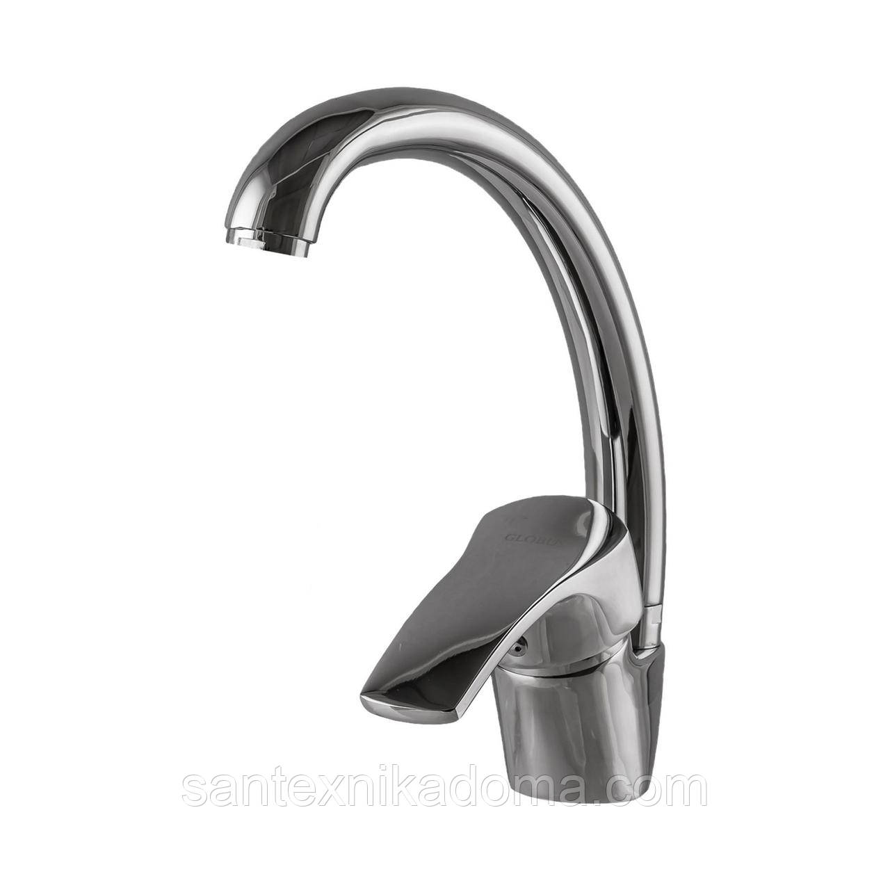 Змішувач на кухню Globus Lux QUEENSLAND GLQU-103S-BIG на шпильці латунь
