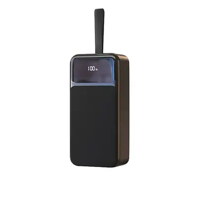 Power Bank - Портативна батарея 40.000 mAh. чорний - GP-40BQC. швидка зарядка 22.5W GRUNHELM, фото 1