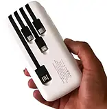 Power bank HEPU HP969 10000 mAh, Повербанк із набором зарядних кабелів, Портативна зарядка для телефона, фото 2