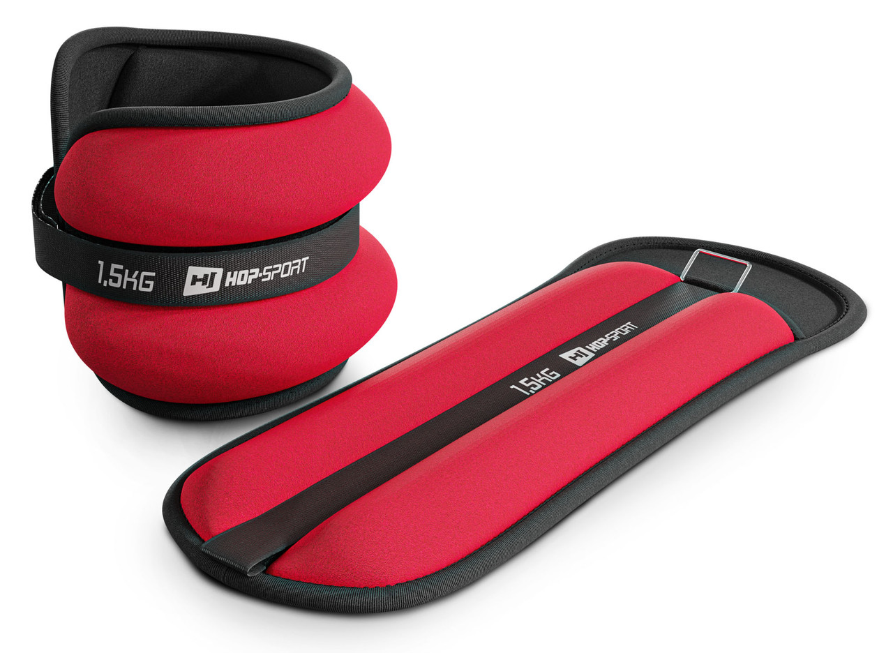 Обважнювачі для ніг і рук Hop-Sport HS-S003WB 2х1,5 кг червоні