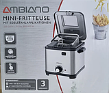 Міні фритюрниця 900Вт чаша 1,5л Ambiano 97305, фото 10