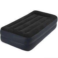 Надувне одномісне ліжко Intex з вбудованим електронасосом та підголовником 191 х 99 х 42 см.