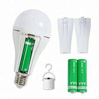 Аварійна лампочка 20 Вт E27 з 2 акумуляторами Лампи акумуляторні з цоколем