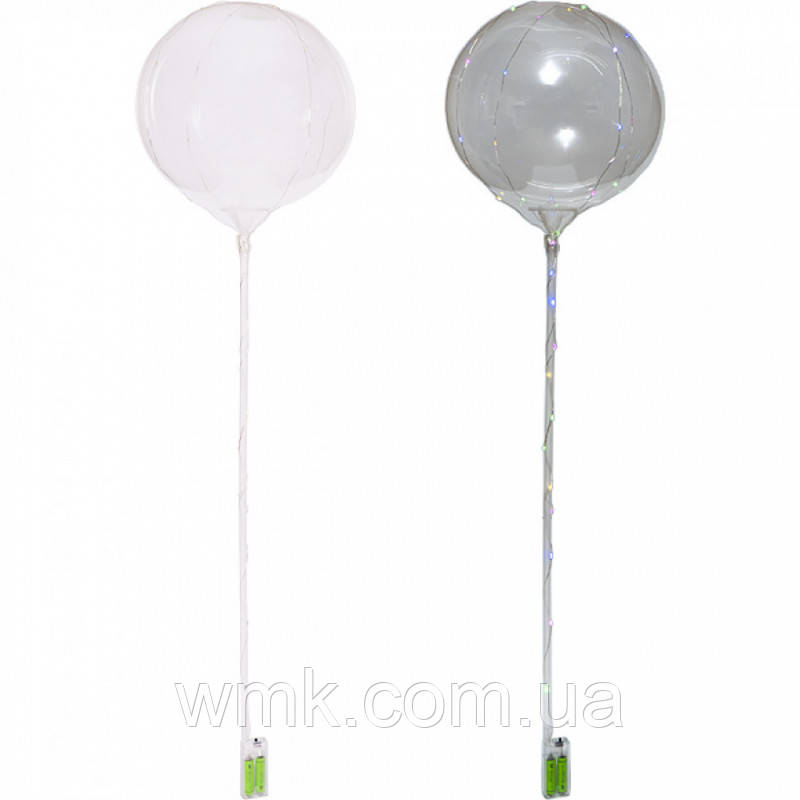 Кулька повітряна Bubles BOBO на палочці LED