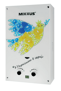 Газова колонка MIXXUS димохідна GWH-0610 BASIC GLASS 10 л скло Україна