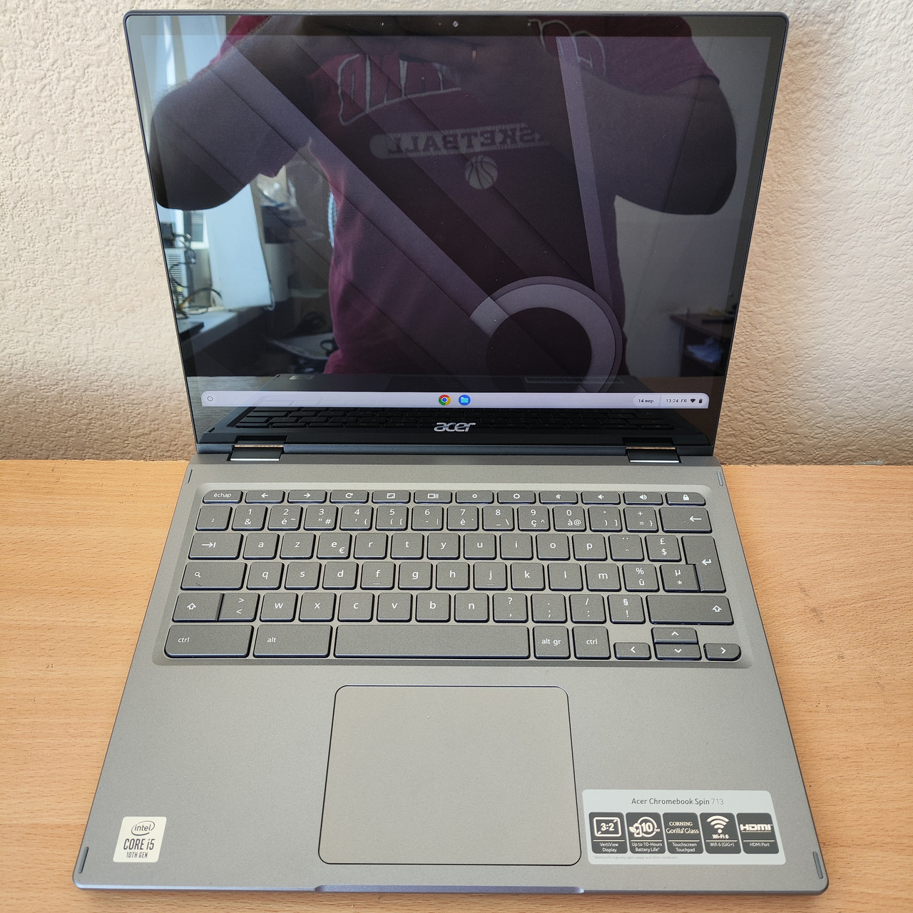 Ноутбук для навчання Acer Chromebook Spin 713 13.5”, 2K (2256 x 1504), IPS Тачскрін i3-10110U/8 Гб DDR4/128SSD/Intel UHD 10Gen