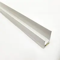 Рейка торцева для гіпсокартону ПВХ із самоклейною стрічкою 12,5 мм (білий), L-2,5 м