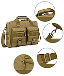 Дорожня тактична сумка для документів і ноутбука Solve Black KT6007102 solve, фото 9