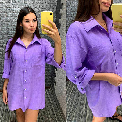 Жіноча  сорочка з льону