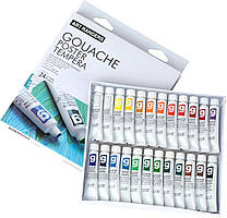Гуаш Art Rangers набір 24 кольори у пластикових тубах по 12 мл.