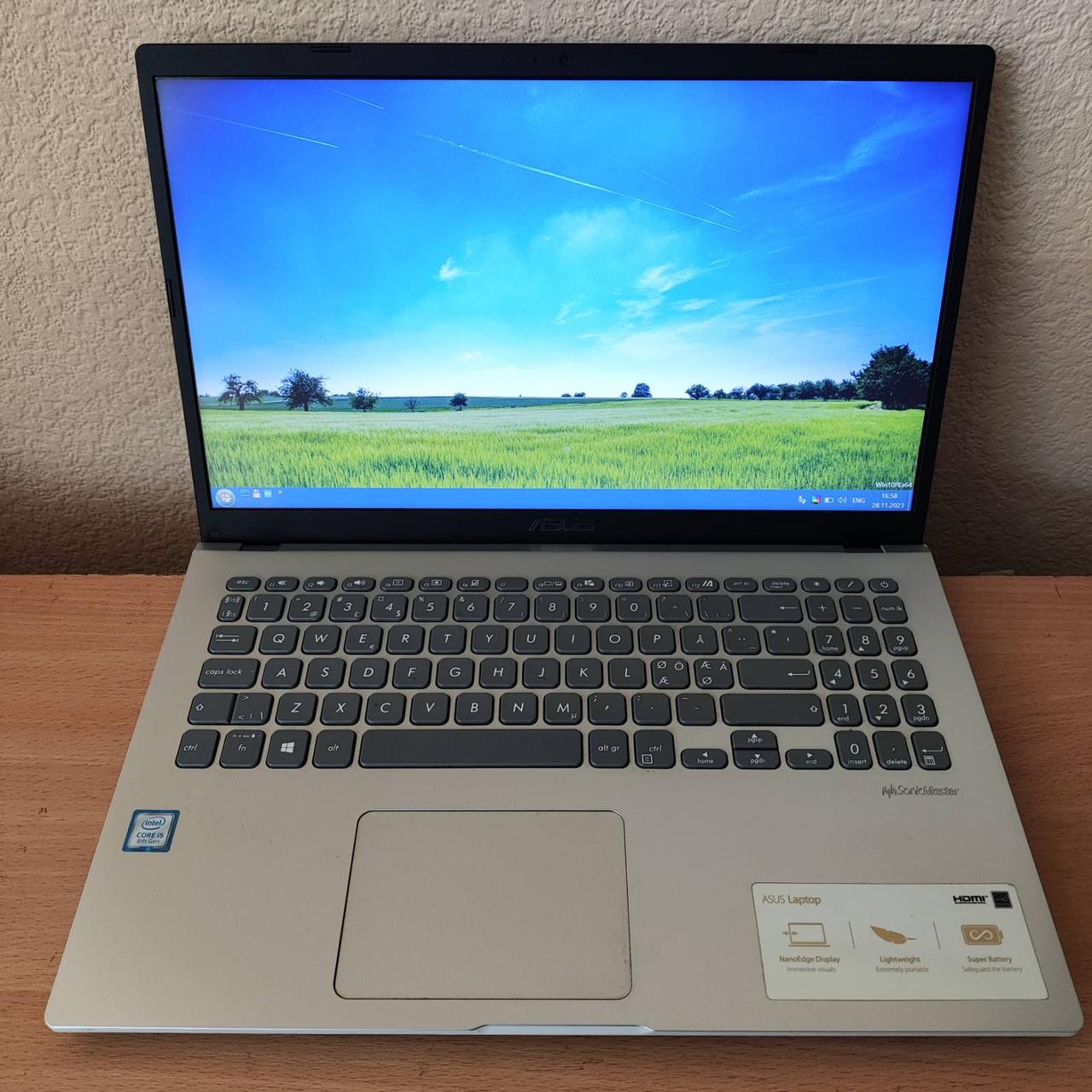 Ноутбук Asus X509F / 15.6" (1920x1080) IPS / Intel Core i5-8265U / 8 GB DDR4 / 240 GB SSD / Intel UHD Graphics 620 / WebCam