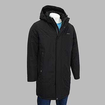 Куртка чоловіча BLACK VINYL (зимова) C24-2505LG ЧОРНА 100% поліестер. Утеплювач: Графен 54(Р)