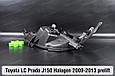 Корпус фари Toyota Land Cruiser Prado J150 Halogen (2009-2013) дорест правий, фото 5