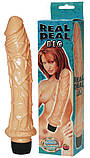 Реалістичний вібратор на батарейках REAL DEAL довжина 24 см, діаметр 4 см, фото 2