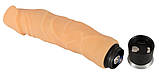 Жіночий вібратор тілесного кольору на батарейках Big Vibe довжина 23см, діаметр 4,5см, фото 4