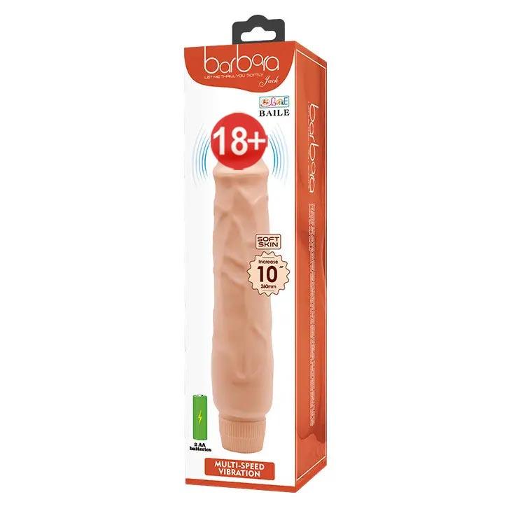 Великий вібратор реаліст JACK довжина 25.5 см, діаметр 4,9 см, фото 1