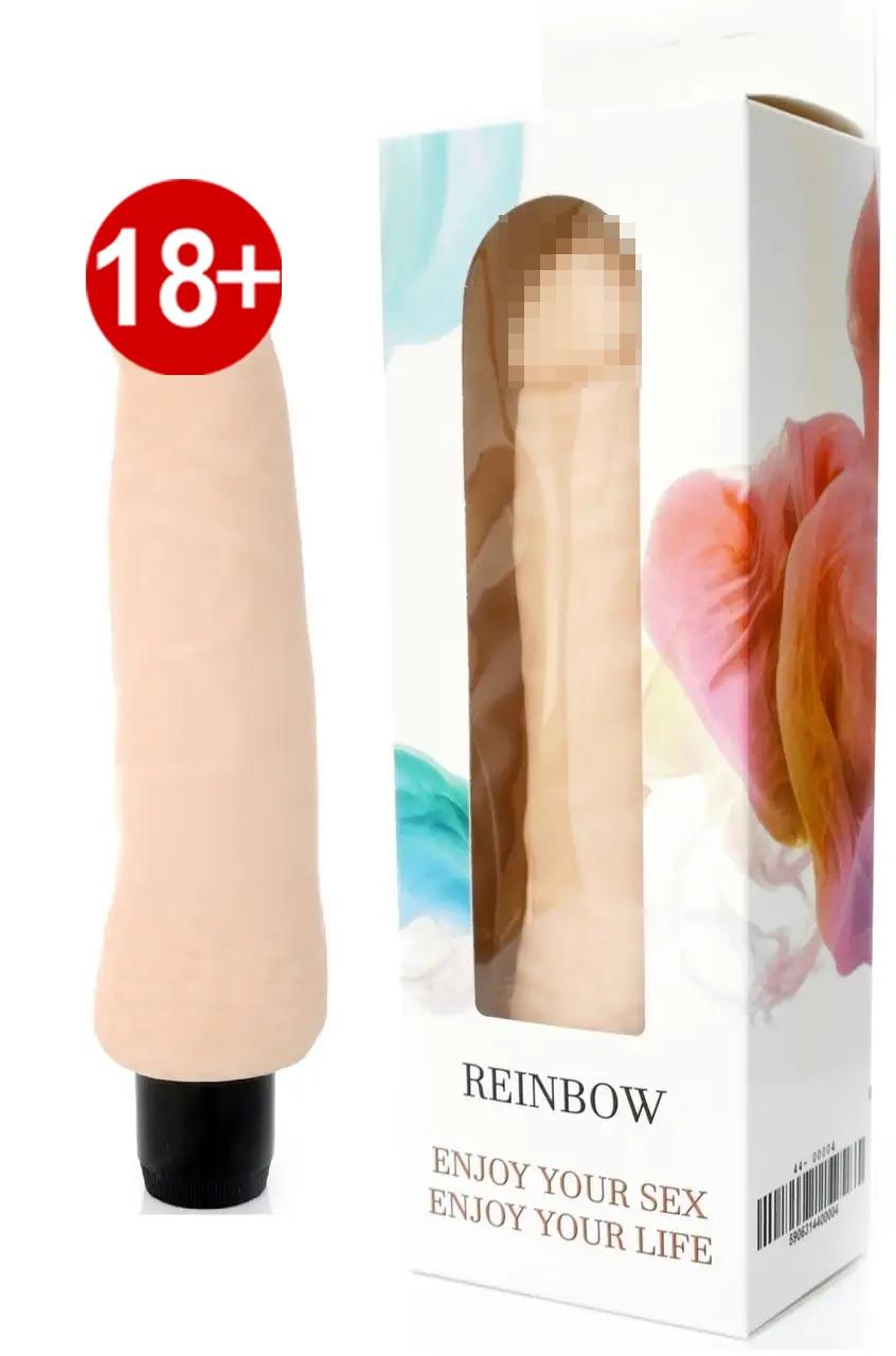 Реалістичний тілесний вібратор BOSS Cyberskin – REINBOW, довжина 19,5 см, діаметр 4,5 см, фото 1