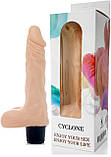 Вібратор реалістичний з мошонкою BOSS Cyberskin - CYCLONE, довжина 19,5 см, діаметр 3,7 см, фото 2