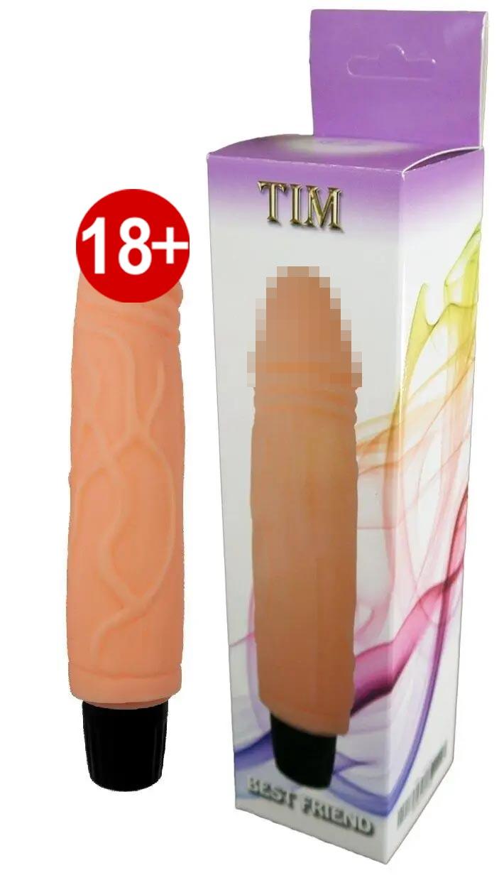 Жіночий вібратор вагінальний BOSS Cyberskin - TIM, довжина 20 см, діаметр 4,2 см, фото 1