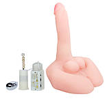 Універсальний мастурбатор вібратор з функцією ротації Mr. BIG Rotation & Vibration, фото 3