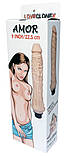 Реалістичний вібратор на батарейках BOSS Real - AMOR LOVECLONEX 9", довжина 25.5 см, діаметр 4 см, фото 6