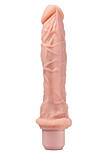 Вібратор реалістичний із випуклими вінками Blush Dr. Skin Dr. Richard, бежевий, фото 2