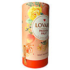 Чай Lovare Passion Fruit чорний листовий цейлонський з ананасом і персиком 80 грамів у подарунковому пакованні, фото 4