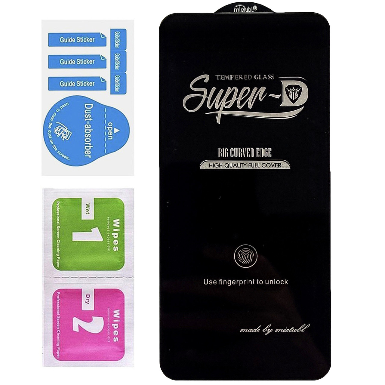 Захисне скло Mietubl SuperD Full Glue для Samsung Galaxy S25 FE (тех.пак.) Black, фото 1