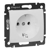 774420 Legrand Valena Classic Розетка 2К+З із заземленням 16А біла