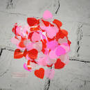 Конфеті паперові для повітр.кульок мікс 2,5см червоні/рожеві