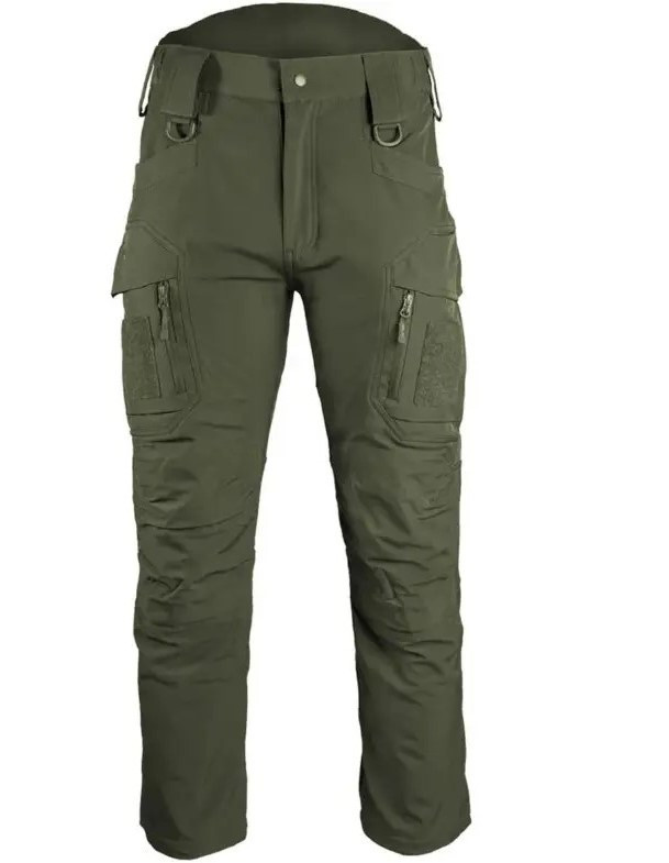Штани softshell Mil-tec assault олива зимові водонепроникні 11380012 - L, фото 1