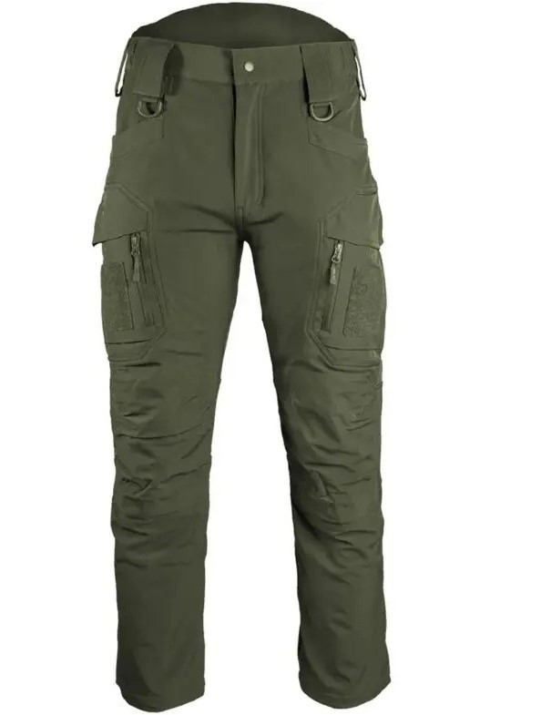 Штани softshell Mil-tec assault олива зимові водонепроникні 11380012 - M, фото 1