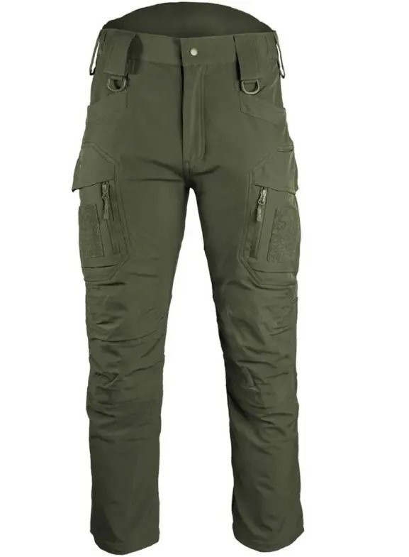 Штани softshell Mil-tec assault олива зимові водонепроникні 11380012 - XL, фото 1