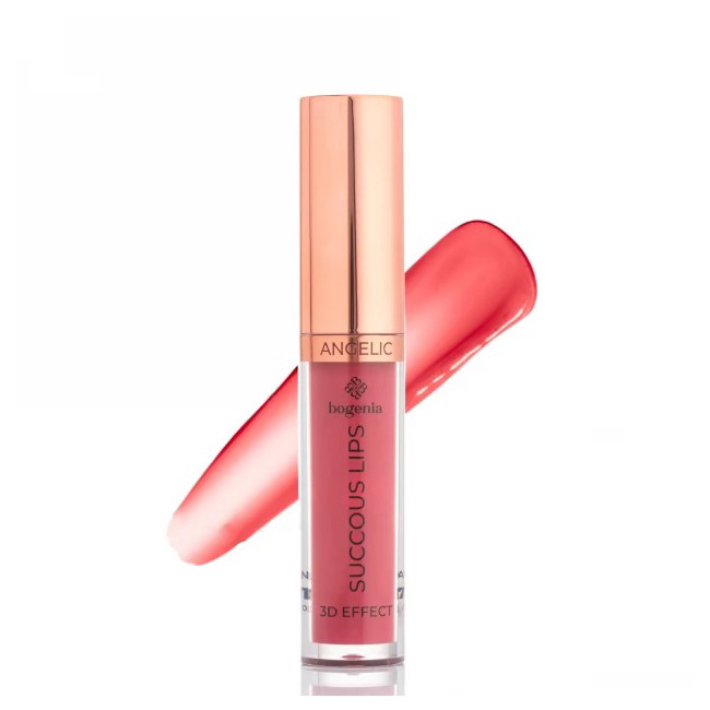 BOGENIA Помада рідка для губ Succous Lips Angelic 3D effect BG711 - №01 Melancholy