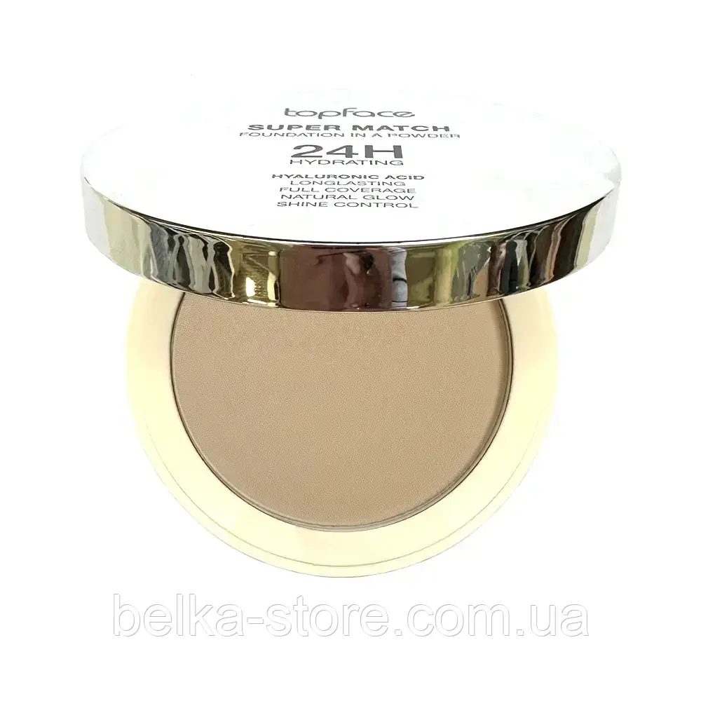 Пудра для обличчя topface Super Match Foundation компактна зволожуюча №4, фото 1